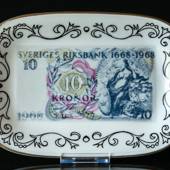 Ravn Swedish Banknotes Plate No. 7 Ten kroner Sweden's Central Bank 300th A...