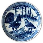 1987 Ravn Christmas plate in the series "Swedish Christmas", capercaillie

