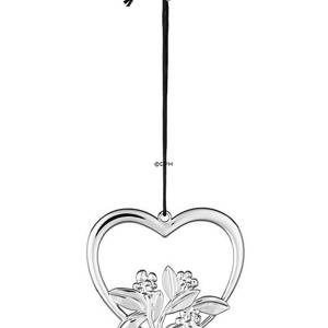 Karen Blixen Christmas, Heart with flowers, silver-plated | Year 2019 | No. RD31312 | DPH Trading