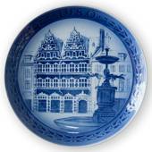 1980 Jubilee plate, Royal Copenhagen, Amager Square, 200 anniversary of RC'...