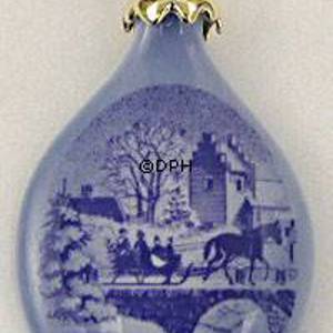 1999 Royal Copenhagen Ornament, Christmas Drop | Year 1999 | No. RJD1999 | Alt. 1199705 | DPH Trading