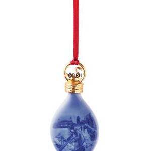 2017 Royal Copenhagen Ornament, Christmas Drop, By the lakes | Year 2017 | No. RJD2017 | Alt. 1021107 | DPH Trading