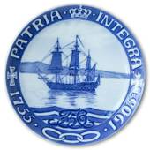 1755-1905 Royal Copenhagen Memorial plate, PATRIA INTEGRA 