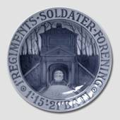 1920 Royal Copenhagen Memorial plate, I REGIMENTS SOLDATER FORENING I. 15. ...