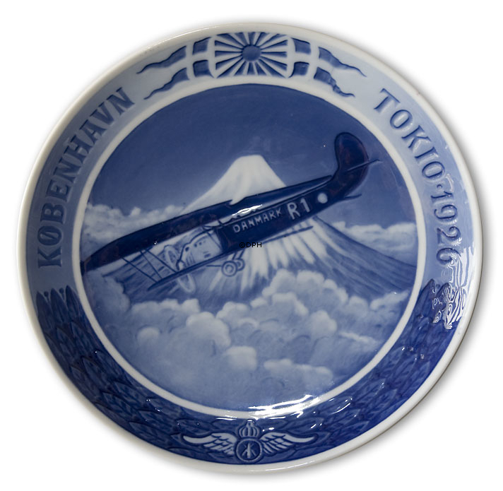 1926 Royal Copenhagen Memorial plate, København-Tokyo 1926