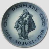 1878-1978 Royal Copenhagen Memorial plate 1878-30 Juni- 1978