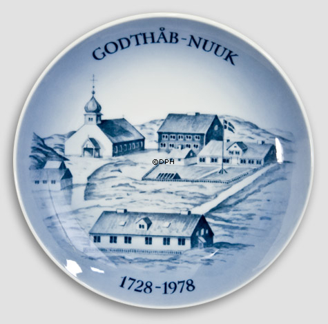 Royal Copenhagen Plate Godthåb-Nuuk 1728-1978