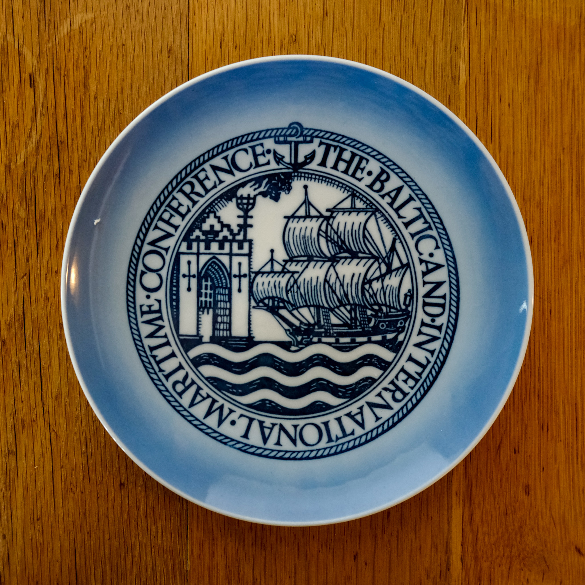 Maritime conference plate, Royal Copenhagen