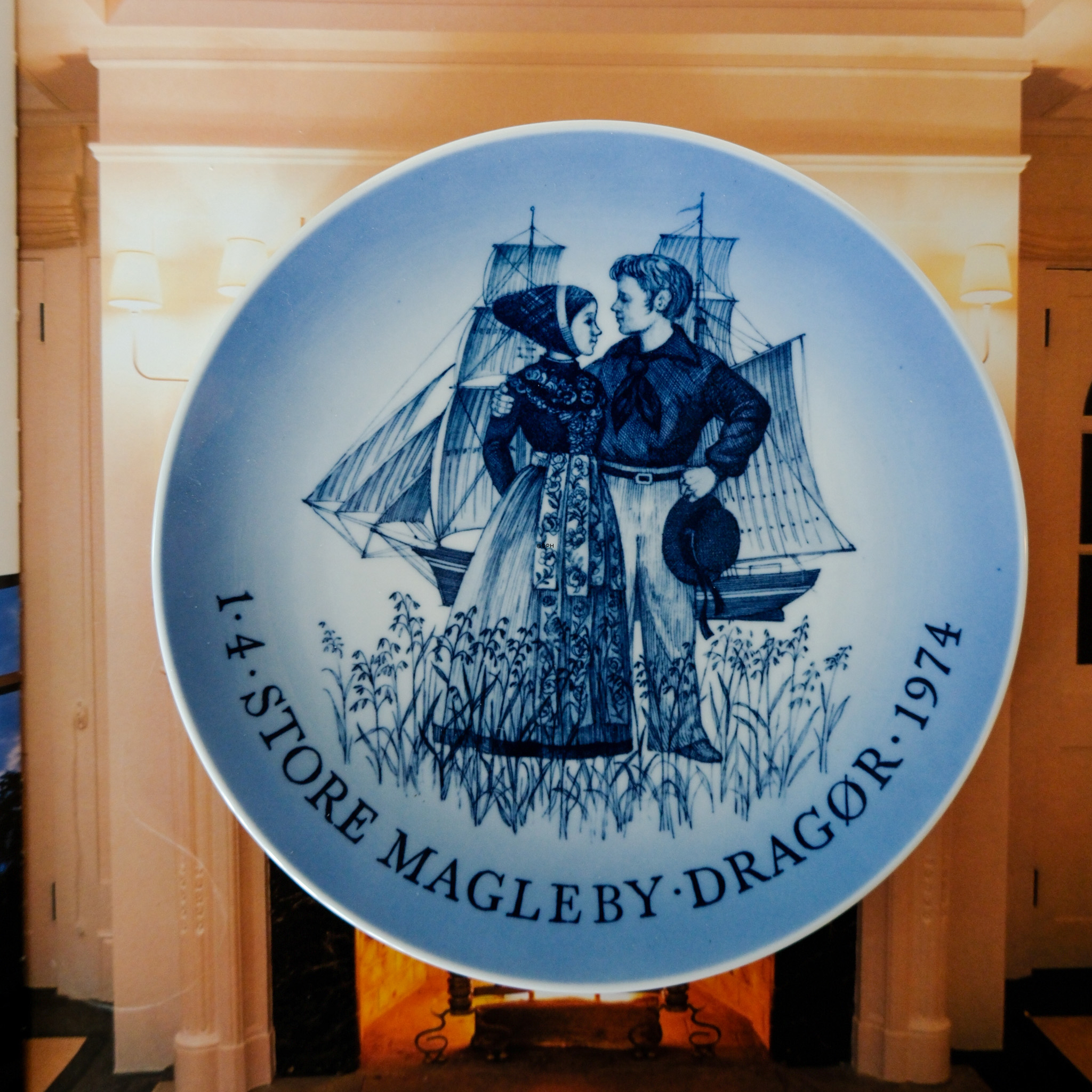Store Magleby Dragor plate, Royal Copenhagen