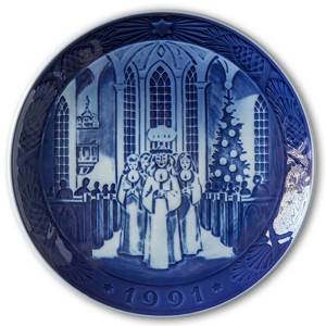 Feast of Saint Lucy 1991, Royal Copenhagen Christmas plate | Year 1991 | No. RX1991 | Alt. 1901091 | DPH Trading