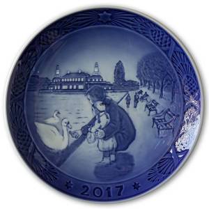 By the lakes 2017, Royal Copenhagen Christmas plate | Year 2017 | No. RX2017 | Alt. 1021105 | DPH Trading