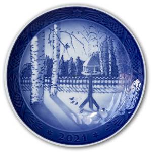 Winter in the Garden, 2021 Royal Copenhagen Christmas plate | Year 2021 | No. RX2021 | Alt. 1057622 | DPH Trading