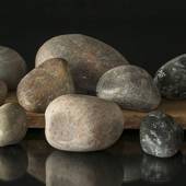 Stone, unwashed, 1 pcs. - Decorative polished stone 8-17 cm, assorted