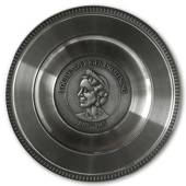 Scandia Pewter Louise 1889-1965 Queen of Sweden plate