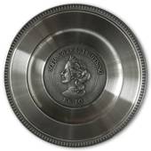 Scandia Pewter Sofia 1836-1913 Queen of Sweden plate