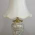 Octagonal lampshade with curves height 22 cm covered with off white silk fabric | No. U221627A3584R | DPH Trading