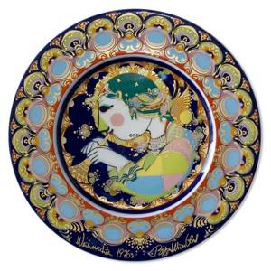 Bjorn Wiinblad Christmas plate 1976 Angel of the trumpet | Year 1976 | No. WX1976 | Alt. W760 | DPH Trading