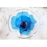 1977 Rosenthal Annual plate/skål in glass, designed by Günther Ferdinand Ris (has a chip on the back of the foot)