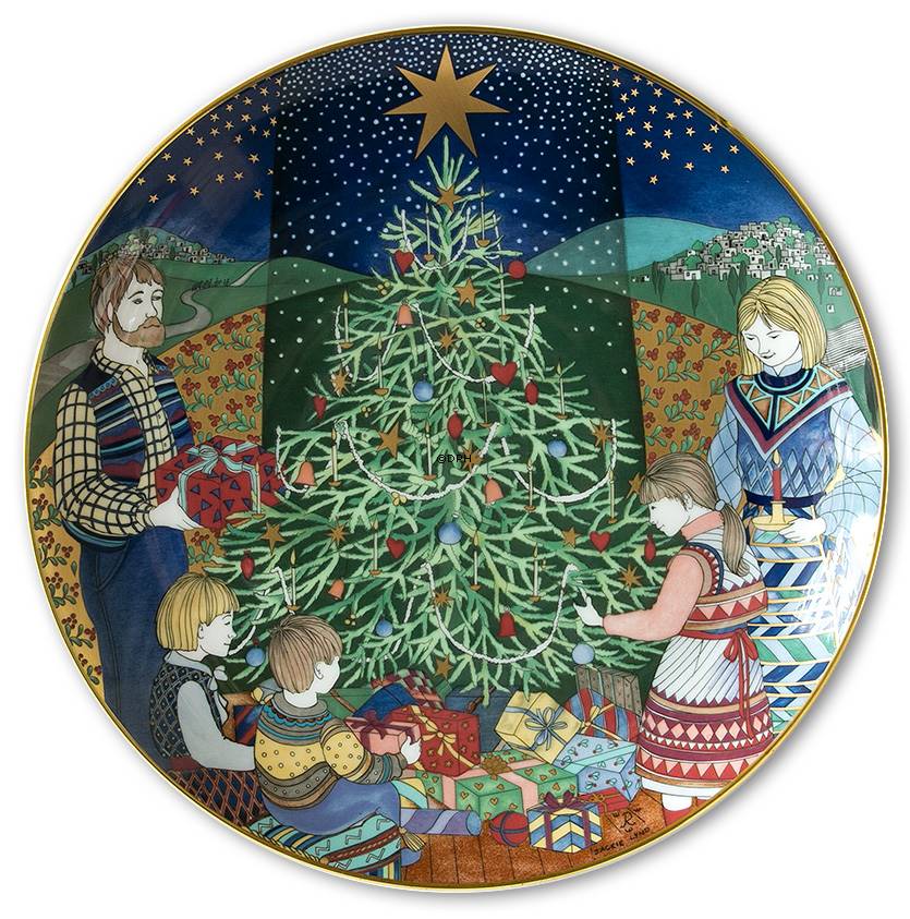 1983 Rorstrand Christmas plate, A star shines down | Year 1985 | No ...