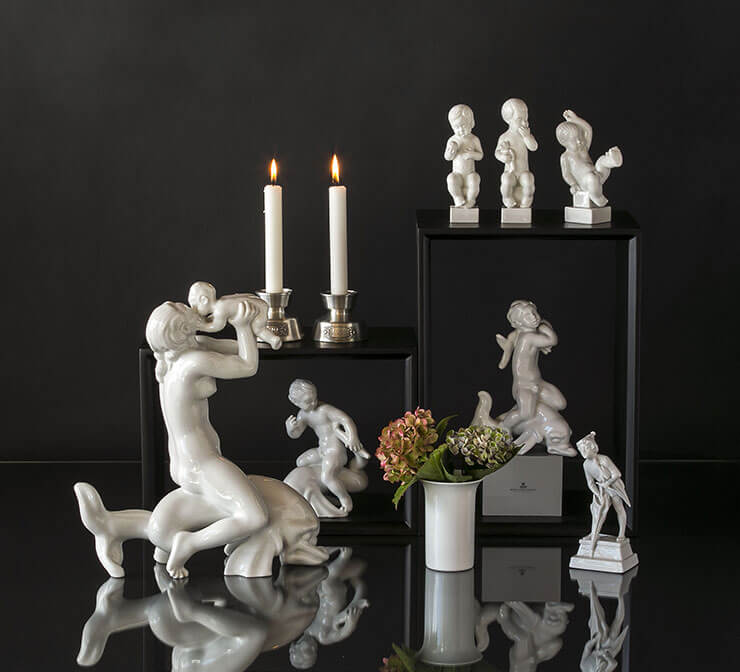 Royal White figurines from Royal Copenhagen