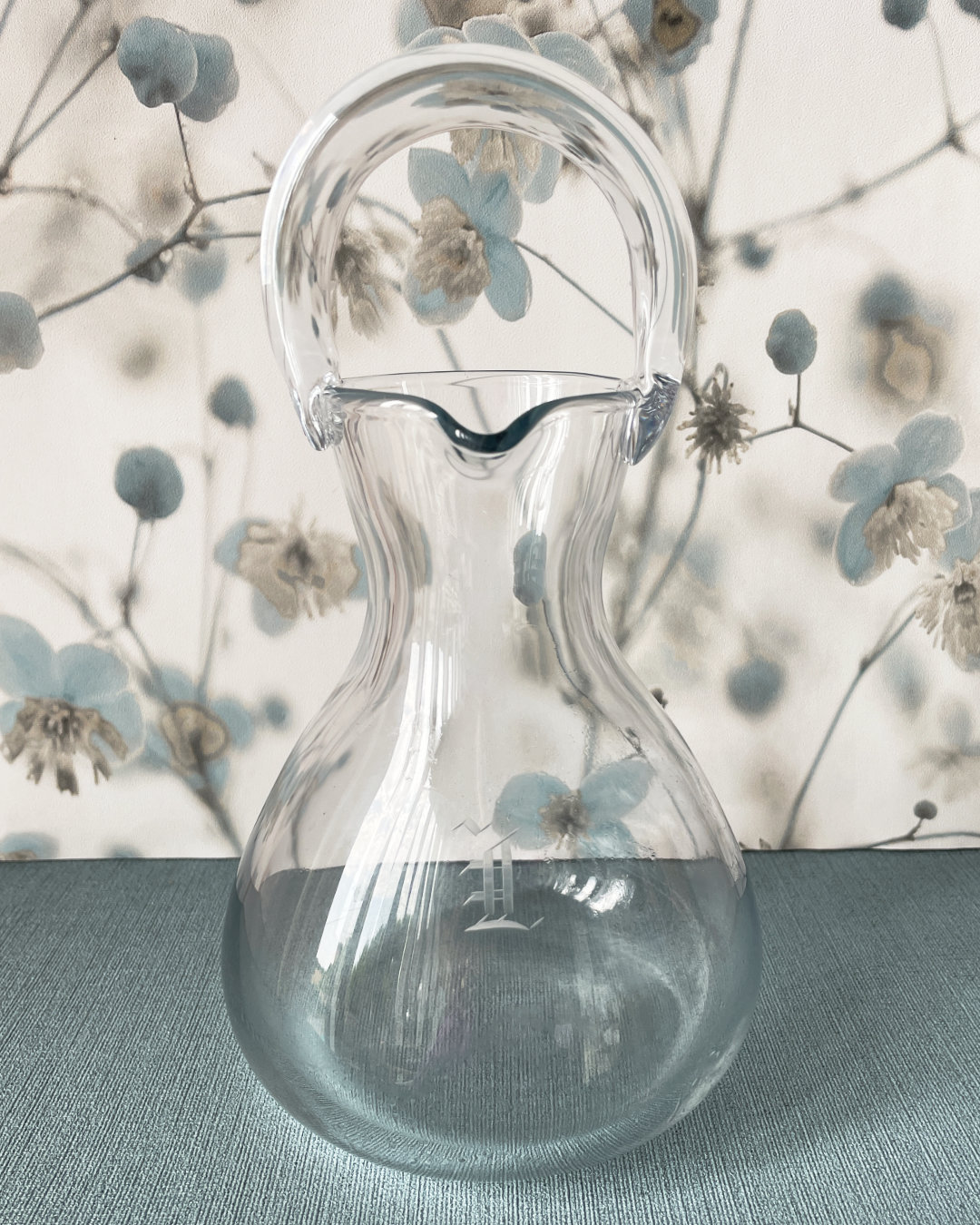 Glass carafe for the summer table