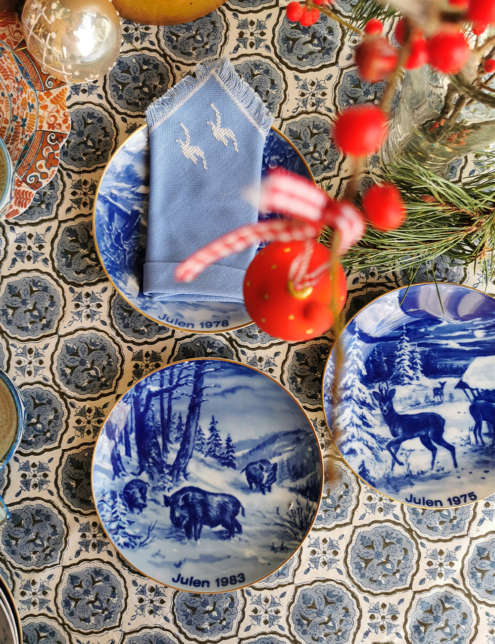 Christmas plates by Wallendorf Porzellan in Germany