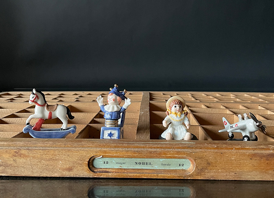 The cute figures from the Toys series were designed by Svend Vestergaard