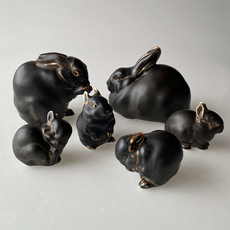 Stoneware bunnies