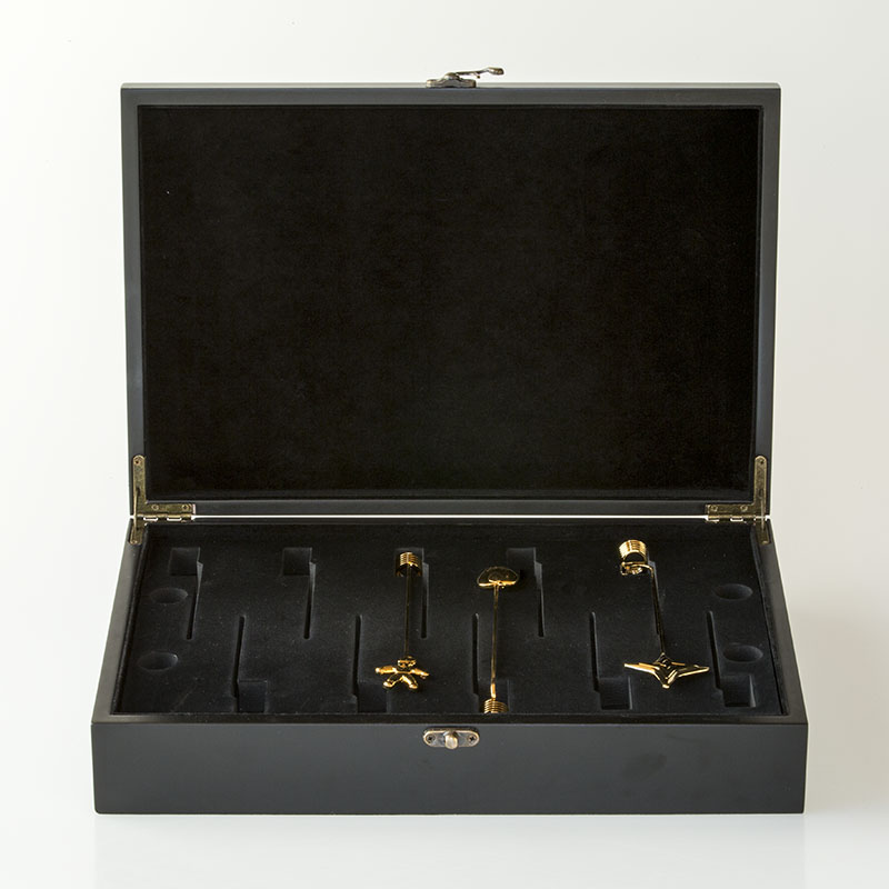 Black Keeping box for Georg Jensen 20 pcs. of Candleholders