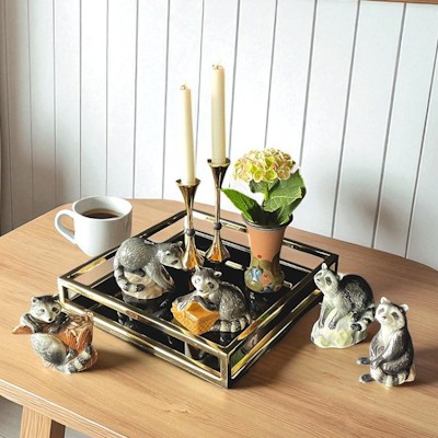 Royal Copenhagen raccoon figures