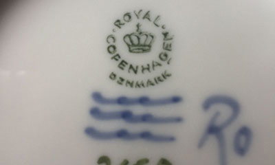 How old is my Royal Copenhagen porcelain?
