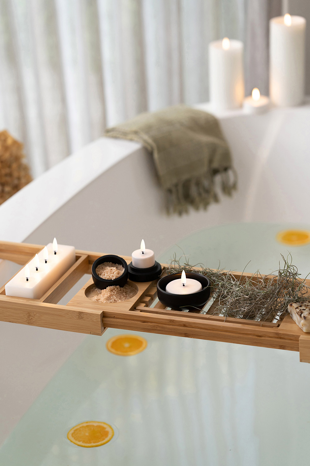 Uyuni LED candels is very practical and can, among other places, be used in the bathroom