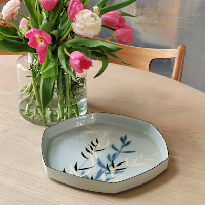 Faience dish by Ivan Weiss, Royal Copenhagen no. 22781