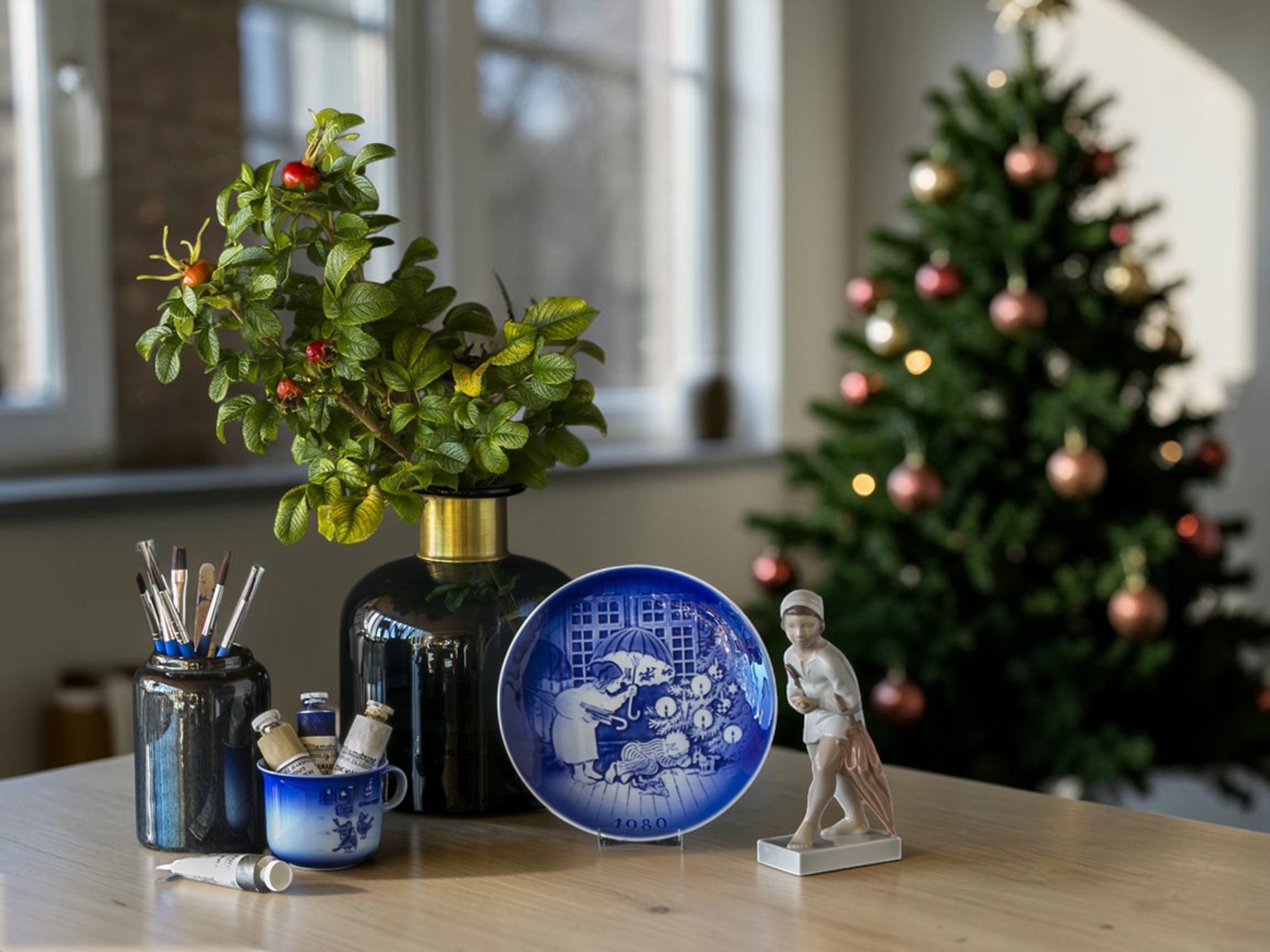 Desiree Christmas plate and Christmas cup