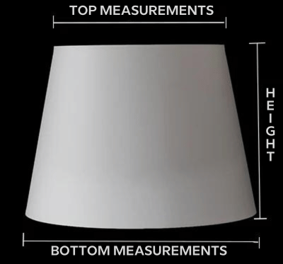 Lampshade measurements
