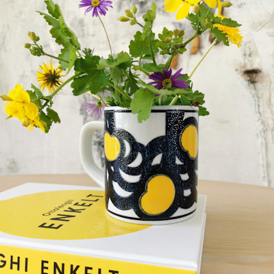 RC annual mug with flowers inside